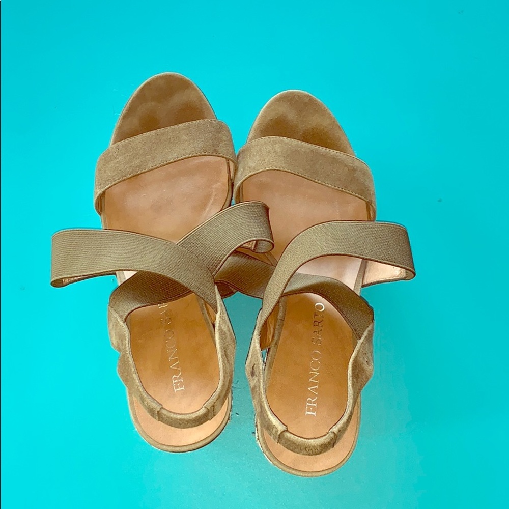FINAL SALE Franco Sarto wedge sandal size 8 1/2.